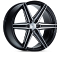 Picture of Vossen HF6-2 24x10 / 6x135 / ET25 / Deep Face / 87.1 - Brushed Matte Black Wheel