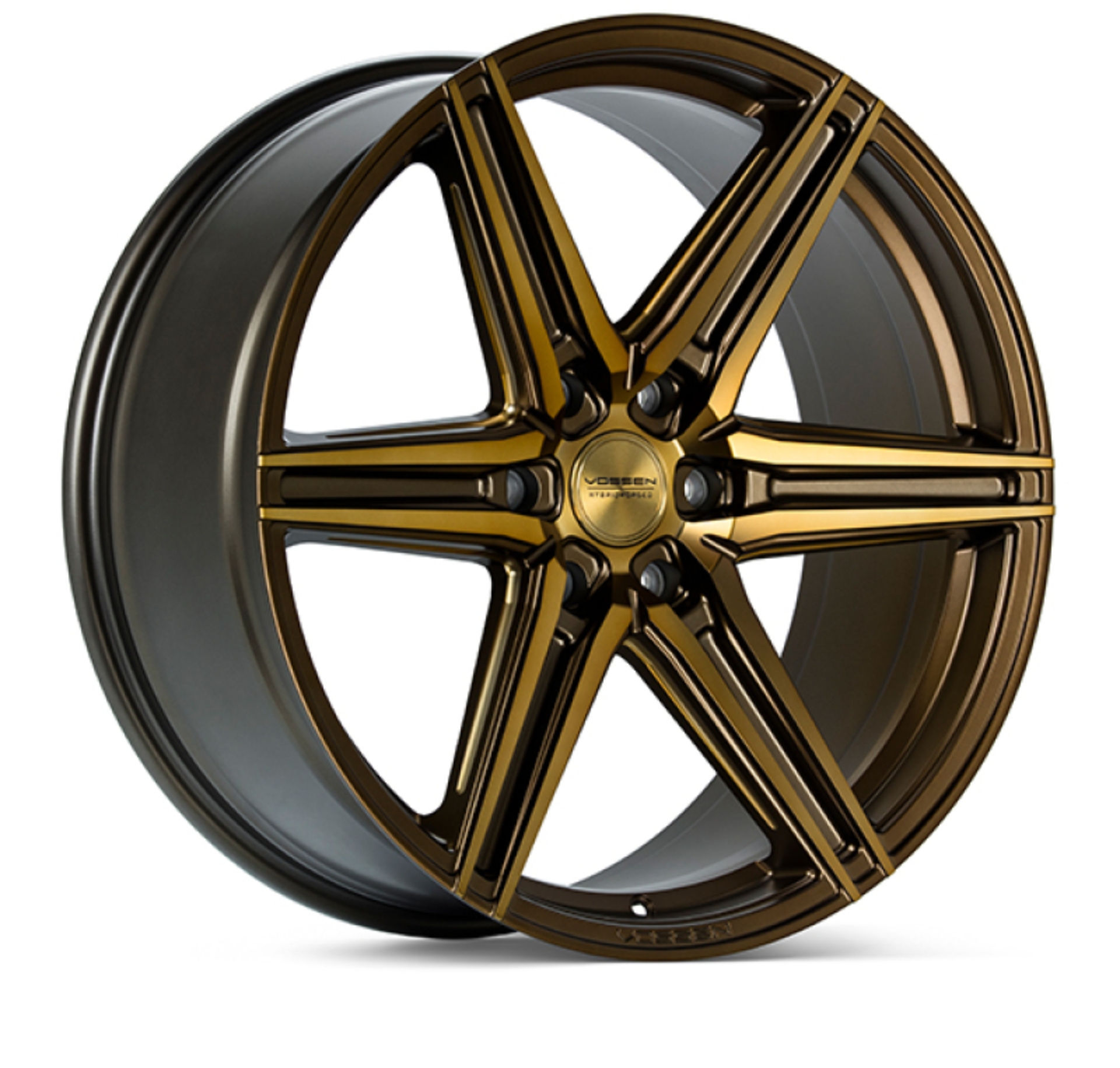 Picture of Vossen HF6-2 24x10 / 6x139.7 / ET25 / Deep Face / 106.1 - Tinted Matte Bronze Wheel