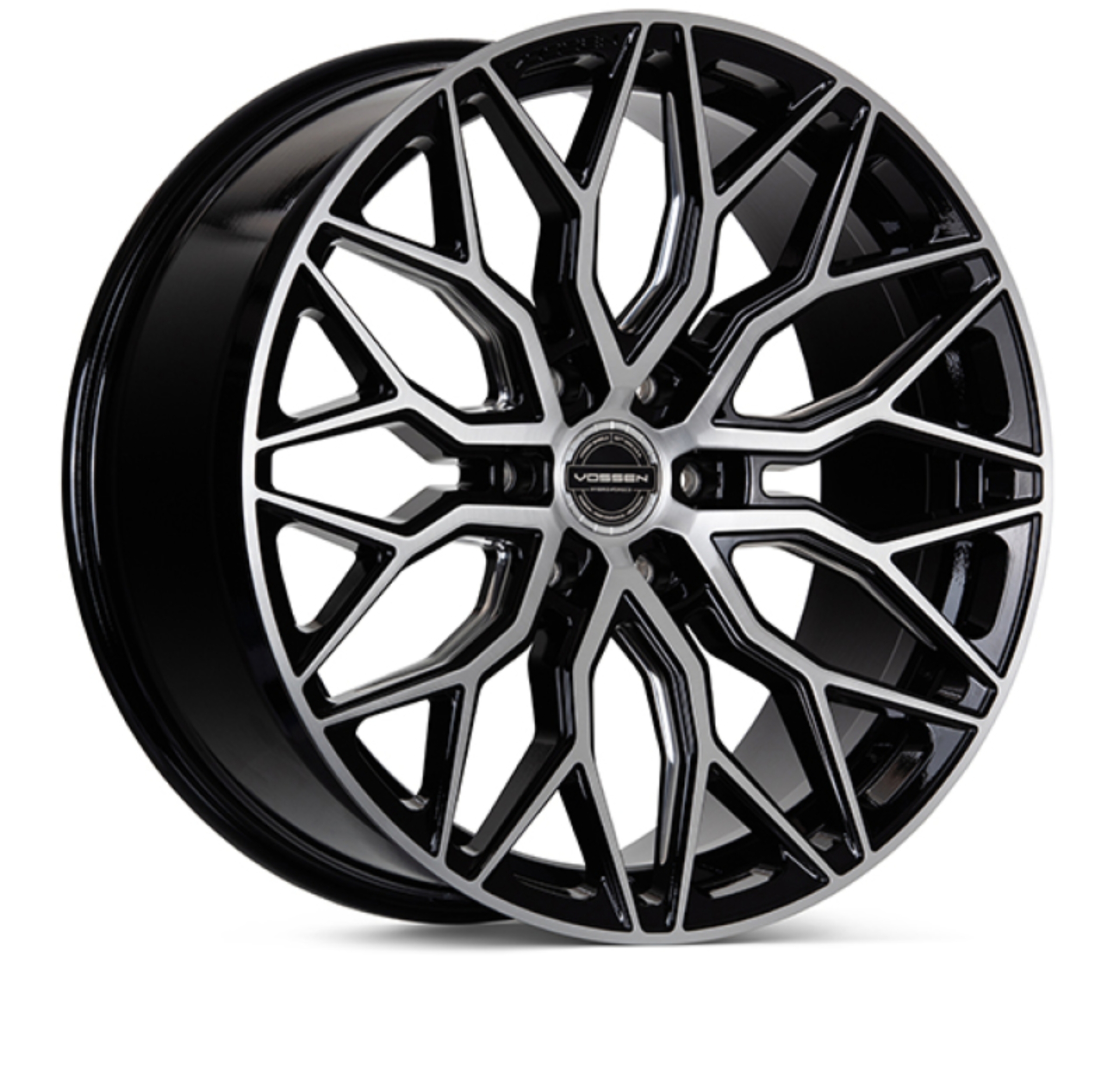 Picture of Vossen HF6-3 22x9.5 / 6x139.7 / ET20 / Deep Face / 106.1 - Brushed Gloss Black Wheel