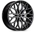 Picture of Vossen HF6-3 24x10 / 6x135 / ET25 / Deep Face / 87.1 - Brushed Gloss Black Wheel