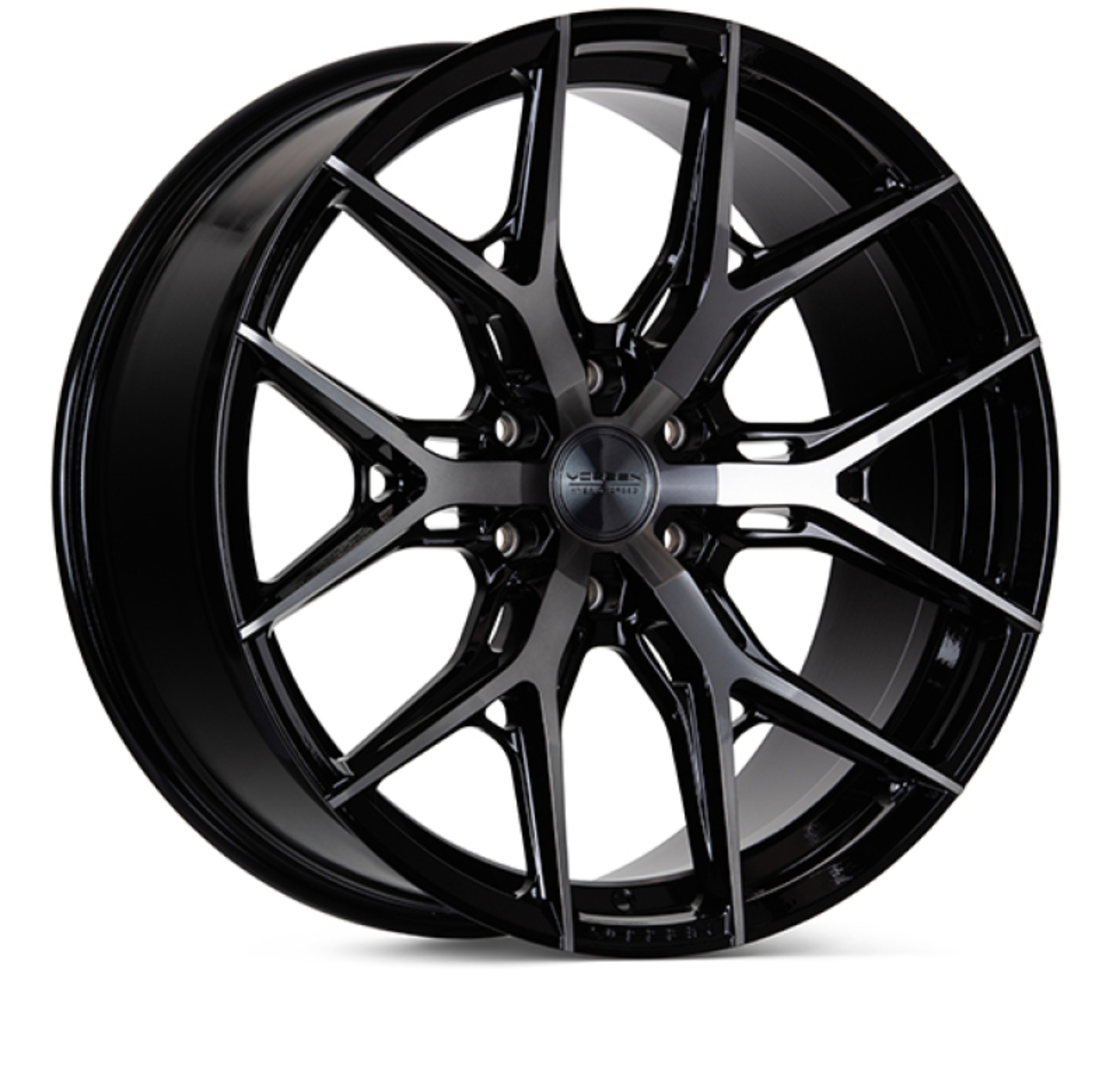 Picture of Vossen HF6-4 22x10 / 6x135 / ET-18 / Super Deep Face / 87.1 - Tinted Gloss Black Wheel
