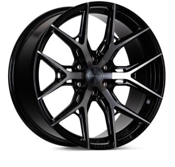 Picture of Vossen HF6-4 22x9.5 / 6x139.7 / ET20 / Deep Face / 106.1 - Tinted Gloss Black Wheel