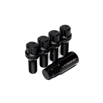 Picture of Vossen 30mm Lock Bolt - 14x1.5 - 17mm Hex - Cone Seat - Black (Set of 4)