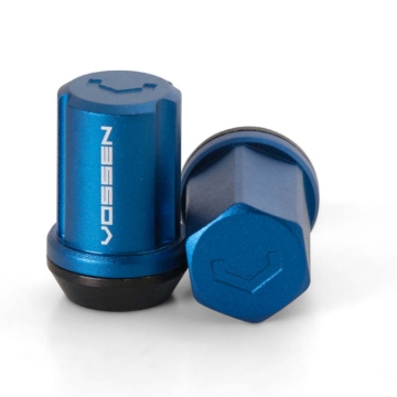 Picture of Vossen 35mm Lock Nut - 12x1.5 - 19mm Hex - Cone Seat - Blue (Set of 4)