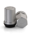 Picture of Vossen 35mm Lock Nut - 14x1.5 - 19mm Hex - Cone Seat - Silver (Set of 4)