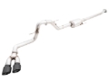 Picture of AWE 21+ Ford F150 Dual Side Exit Cat-Back Exhaust - 4.5in Diamond Black Tips *For Stock Y-Pipe Only