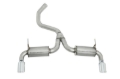 Picture of Gibson 14-21 Jeep Cherokee 3.2L 2.5in/2.25in Black Elite Cat-Back Dual Split Exhaust - Stainless