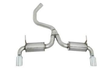 Picture of Gibson 14-21 Jeep Cherokee 3.2L 2.5in/2.25in Black Elite Cat-Back Dual Split Exhaust - Stainless
