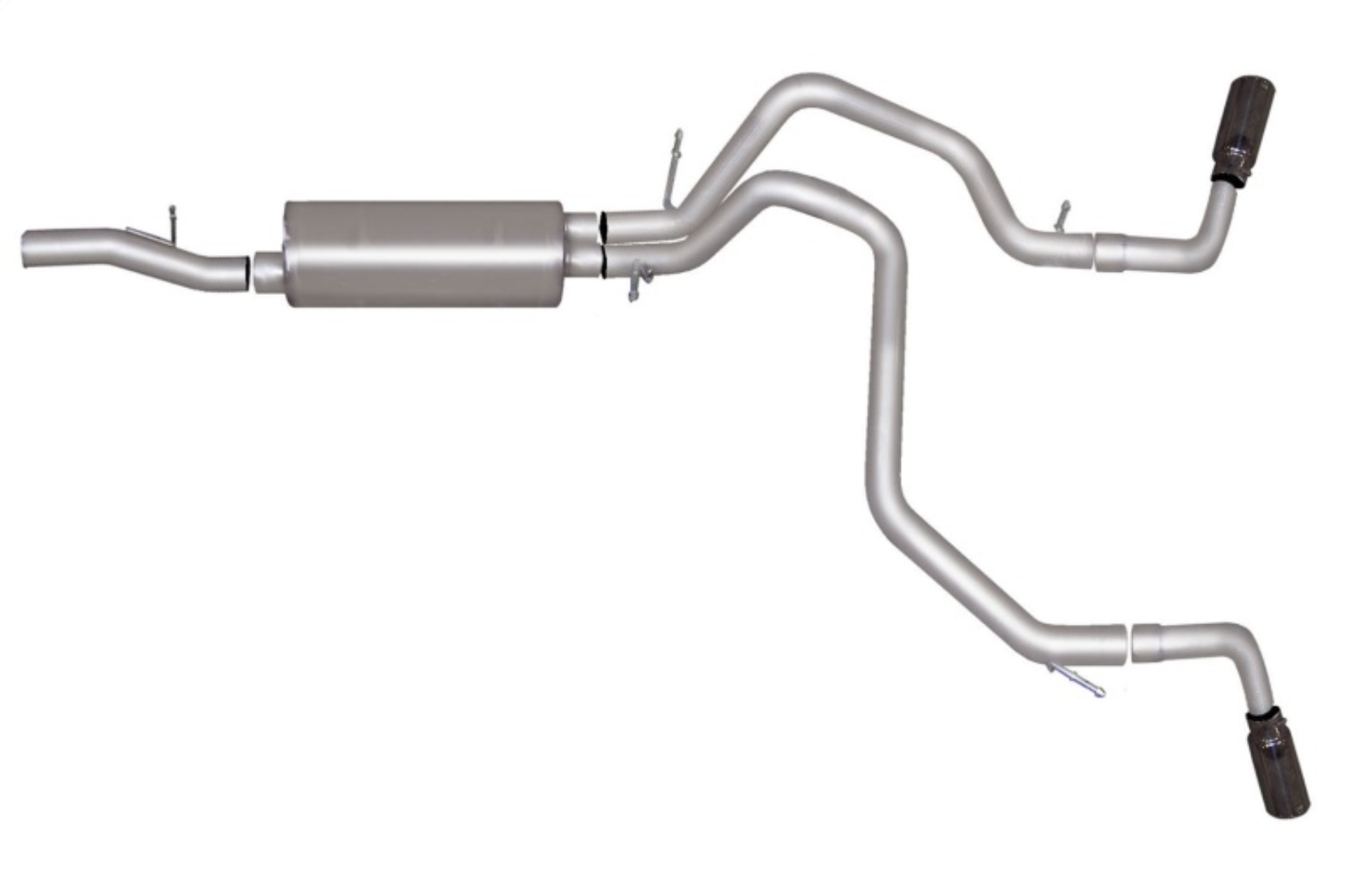 Picture of Gibson 15-20 Yukon/ Tahoe 5.3L Black Elite Cat-Back Dual Extreme Exhaust System - Stainless