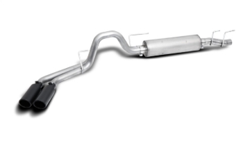 Picture of Gibson 21-24 Ford F150 Truck 5.0L 3/2.5in Cat-Back Dual Sport Exhaust System Stainless - Black Elite