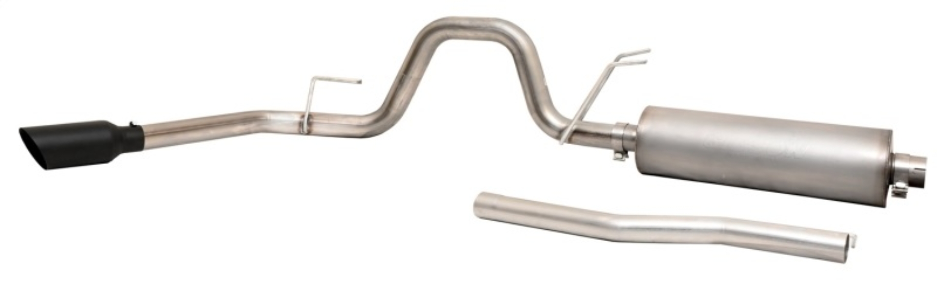 Picture of Gibson 20-21 Ford F250/F350 7.3L 3in Cat-Back Single Exhaust System Stainless - Black Elite