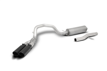 Picture of Gibson 21-22 Chevy Suburban 5.3L 3in Cat-Back Dual Sport Exhaust System Stainless - Black Elite