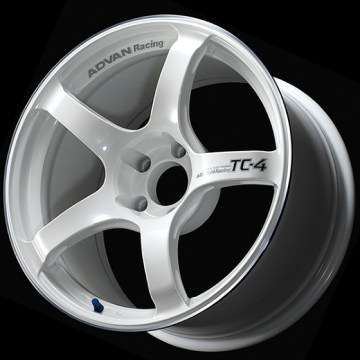 Picture of Advan TC4 18x8.5 +45 5x100 Racing White Metallic and Ring Wheel