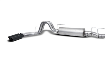 Picture of Gibson 21-24 Ford F150 2.7/3.3L 3/2.5in Cat-Back Dual Sport Exhaust System Stainless - Black Elite