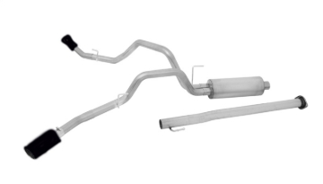 Picture of Gibson 15-20 Ford F-150 2.7/3.5/5.0L 3in/2.5in Cat-Back Dual Extreme Exhaust Stainless - Black Elite