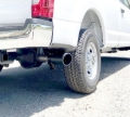 Picture of Gibson 20-21 Ford F250/F350 7.3L 3in Cat-Back Single Exhaust System Stainless - Black Elite
