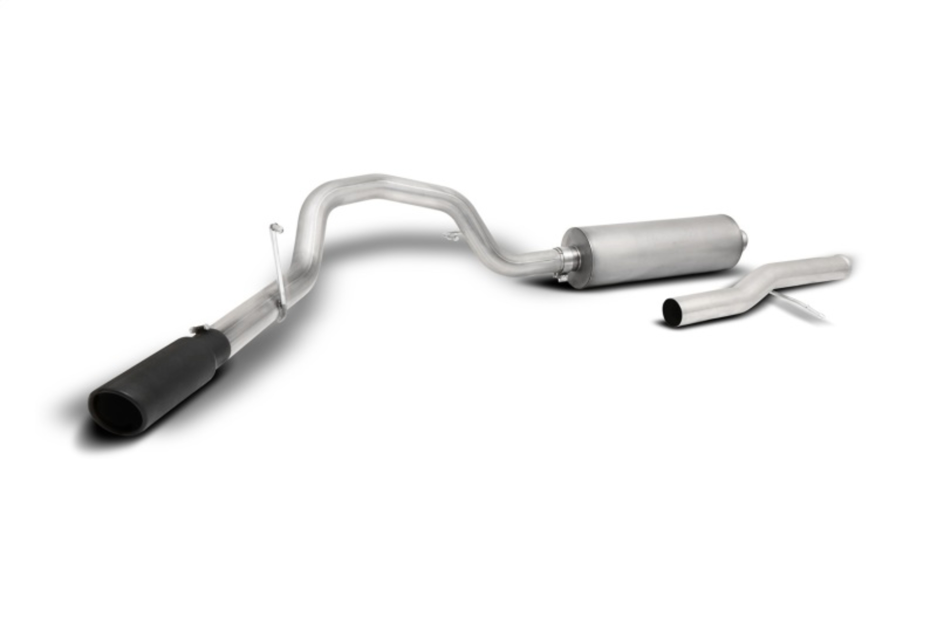 Picture of Gibson 21-22 Chevy Suburban 5.3L 3in Cat-Back Single Exhaust System Stainless - Black Elite