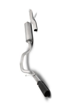 Picture of Gibson 21-22 Chevy Tahoe / GMC Yukon 5.3L 3in Cat-Back Single Exhaust System Stainless - Black Elite