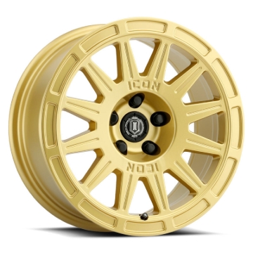 Picture of ICON Ricochet 17x8 5x4.5 38mm Offset 6in BS - Gloss Gold Wheel