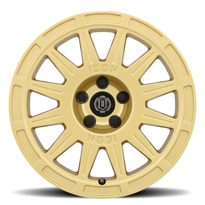 Picture of ICON Ricochet 17x8 5x4.5 38mm Offset 6in BS - Gloss Gold Wheel