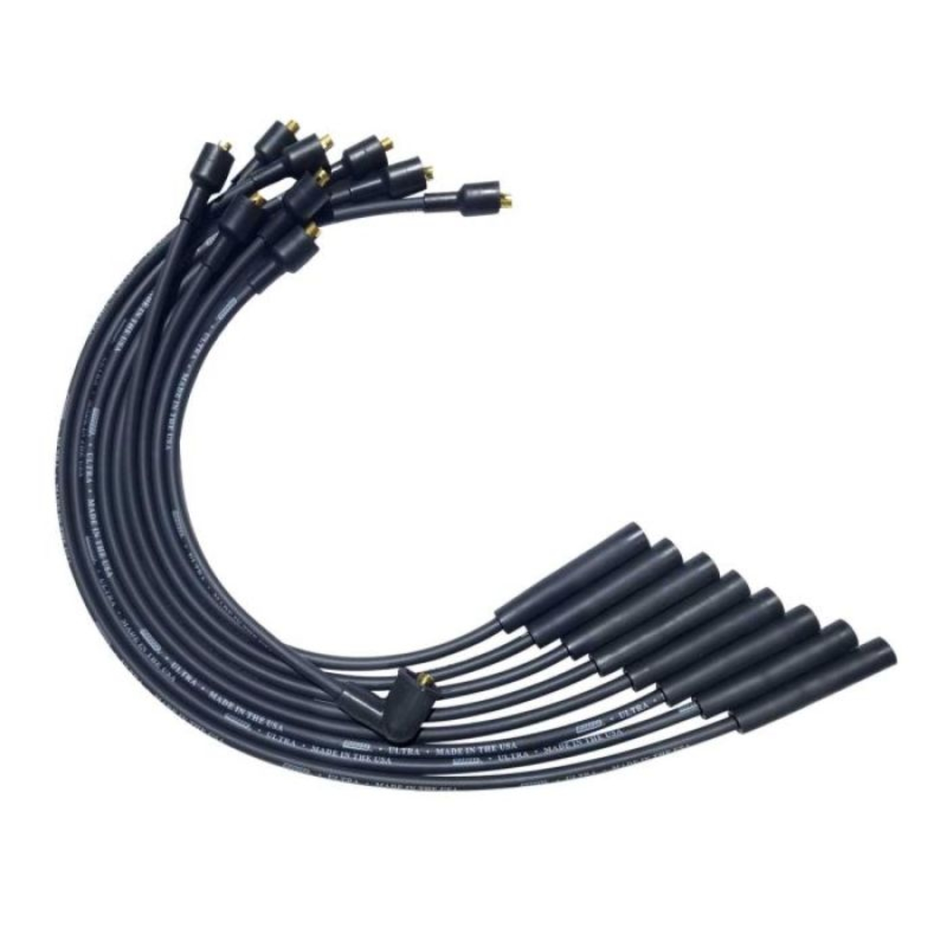 Picture of Moroso SB Chrysler Mopar 273/318/340/360 Unsleeved Non-HEI Ultra Spark Plug Wire Set - Black