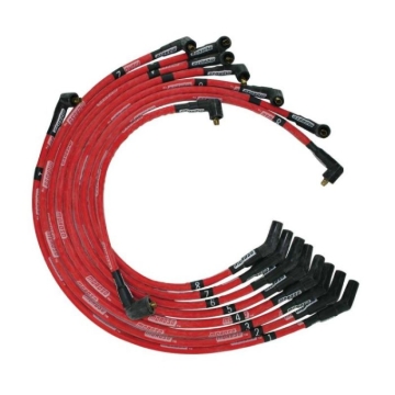 Picture of Moroso Ford 351C/390/429/460 Sleeved Non-HEI 135 Boots Ultra Spark Plug Wire Set - Red