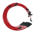 Picture of Moroso BB Chrysler Mopar 361/383/400/440 Str Plug HEI Ultra Spark Plug Wire Set - Red