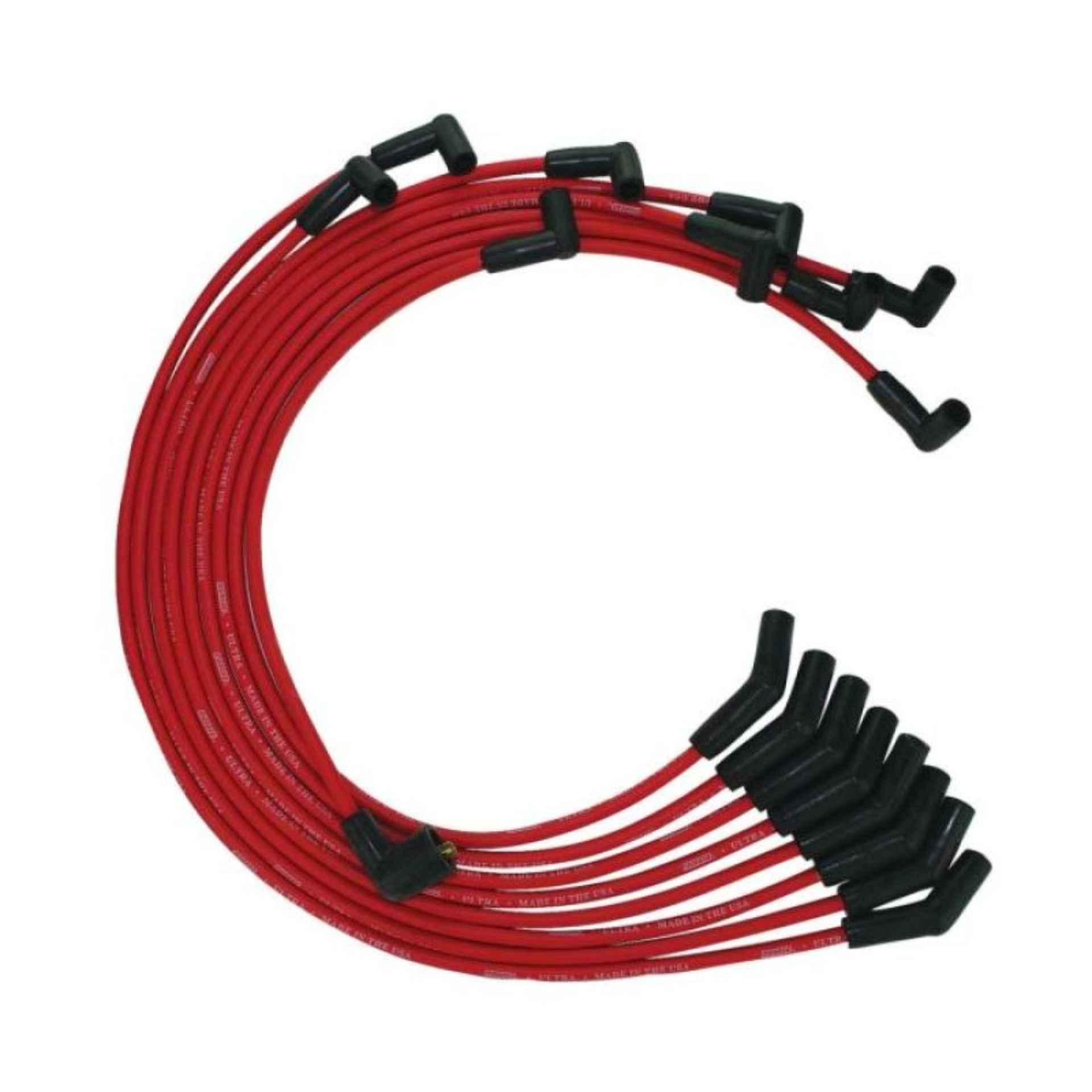 Picture of Moroso Ford 351C/390/429/460 HEI 135 Boots Ultra Spark Plug Wire Set - Red