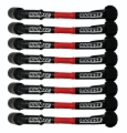 Picture of Moroso 9.75in Long Coil On Plug Sleeved Ultra Spark Plug Wire Set - Red