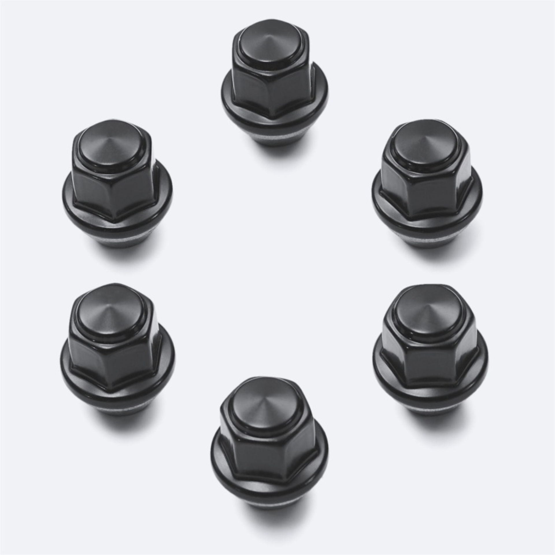 Picture of Ford Racing M12 x 1.5 Black Lug Nut - Set of 6