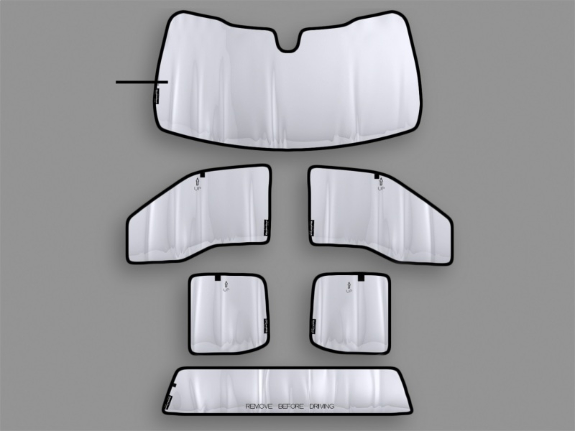 Picture of WeatherTech 2022+ Audi A3 SunShade Full Vehicle Kit
