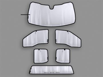 Picture of WeatherTech 2022+ Audi A3 SunShade Full Vehicle Kit