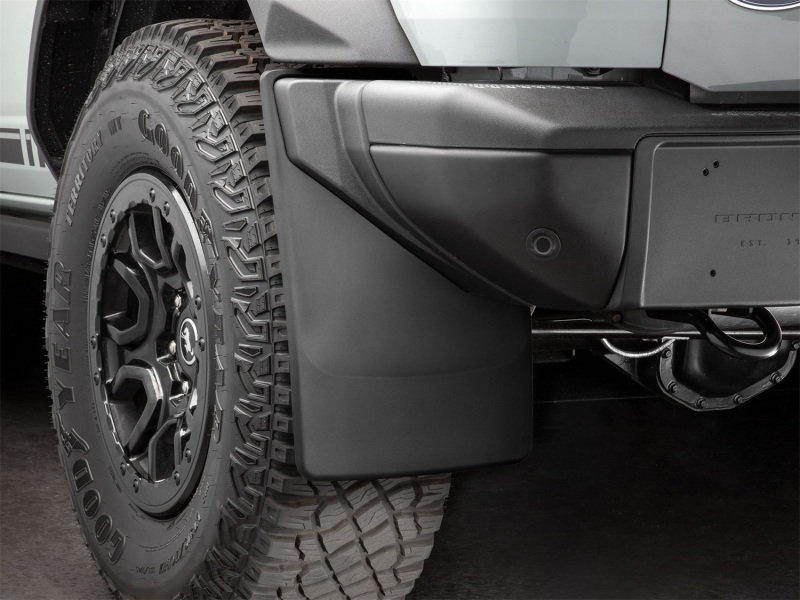 Picture of WeatherTech 2021+ Ford Bronco (315 Width Tire Size) No Drill MudFlaps - Black