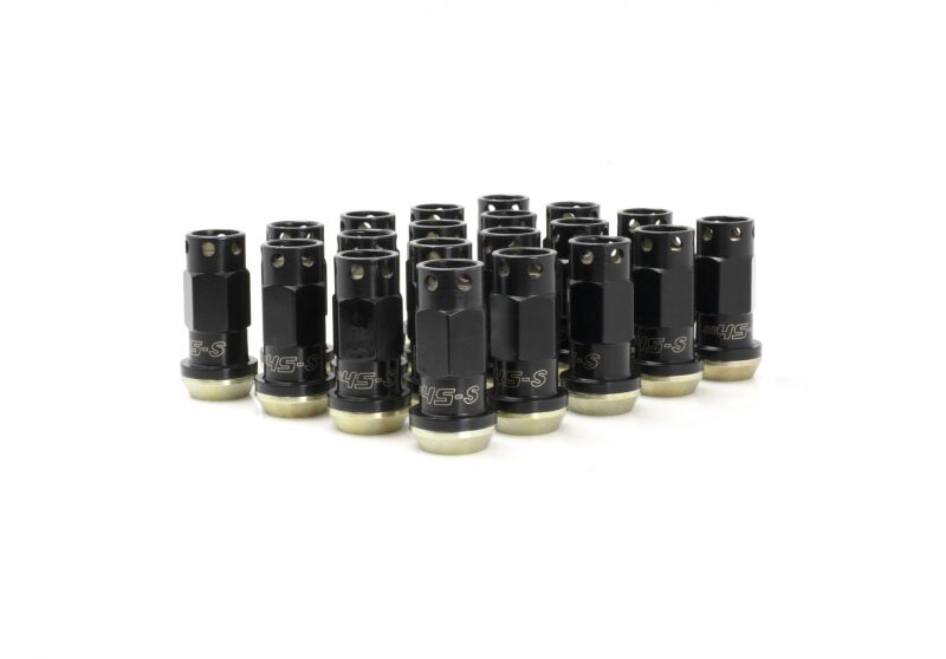 Picture of Wheel Mate Muteki SR45-S Lug Nut Kit 12x1.50 - Black Finish w/ YZP Washers