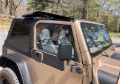 Picture of Rampage 18-21 Jeep Wrangler (JL) Unlimited Frameless TrailView Fastback Soft Top Kit - Black Diamond