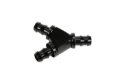 Picture of Fleece Performance 1/2in Black Anodized Aluminum Y Barbed Fitting (For -8 Pushlock Hose)
