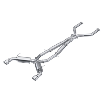 Picture of MBRP 16-22 Infiniti Q50 3.0L RWD/AWD 3in Cat-Back Dual Split Rear Street Version T304