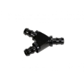 Picture of Fleece Performance 1/2in Black Anodized Aluminum Y Barbed Fitting (For -8 Pushlock Hose)
