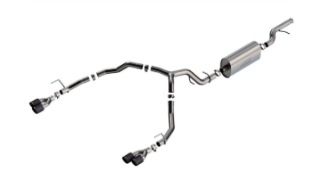 Picture of Borla 21-22 Chevrolet Tahoe 5.3L V8 2/4WD 4DR 3in/2.75in Touring Cat-Back Exhaust -Carbon Fiber Tips