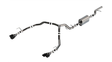 Picture of Borla 21-22 Chevy Tahoe 5.3L V8 2/4WD 4DR 3in/2.75in S-Type Cat-Back Exhaust w/ Black Chrome Tips