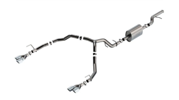 Picture of Borla 21-22 Chevrolet Tahoe 5.3L V8 2/4WD 4DR 3in/2.75in S-Type Cat-Back Exhaust w/ Chrome Tips