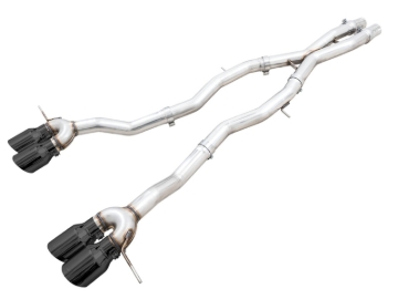 Picture of AWE Tuning Track Edition Cat-Back Exhaust for BMW G8X M3/M4 - Diamond Black Tips