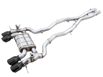 Picture of AWE Tuning SwitchPath Cat-Back Exhaust for BMW G8X M3/M4 - Diamond Black Tips