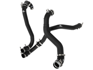 Picture of aFe BladeRunner 21-22 Ford F-150 Ecoboost V6-3.5L(tt) Aluminum Hot and Cold Charge Pipe Kit Black