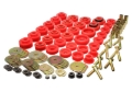 Picture of Energy Suspension 68-70 Chevrolet Biscayne/Bel Air/Caprice/Impala Body Mount Set w/ Hardware - Red