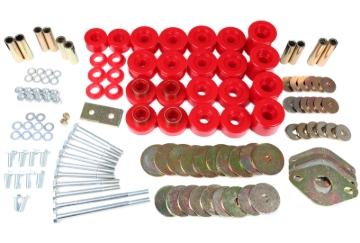 Picture of Energy Suspension 91-97 Toyota Land Cruiser FJ80 Body Mount Set w/ Hardware - Red