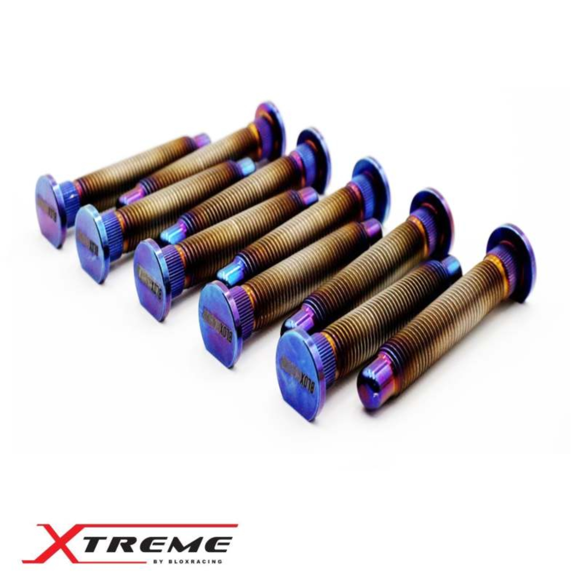 Picture of BLOX Racing Titanium Extended Wheel Studs M12X1.5mm 10Pcs Honda Fitment - Burnt