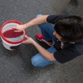 Picture of Chemical Guys Cyclone Dirt Trap Car Wash Bucket Insert - Red