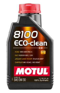 Picture of Motul 1L Synthetic Engine Oil 8100 Eco-Clean 0W30 12X1L - C2/API SM/ST.JLR 03.5007 - 1L