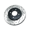 Picture of BLOX Racing Slotted And Cross-Drilled Rotor Left Side